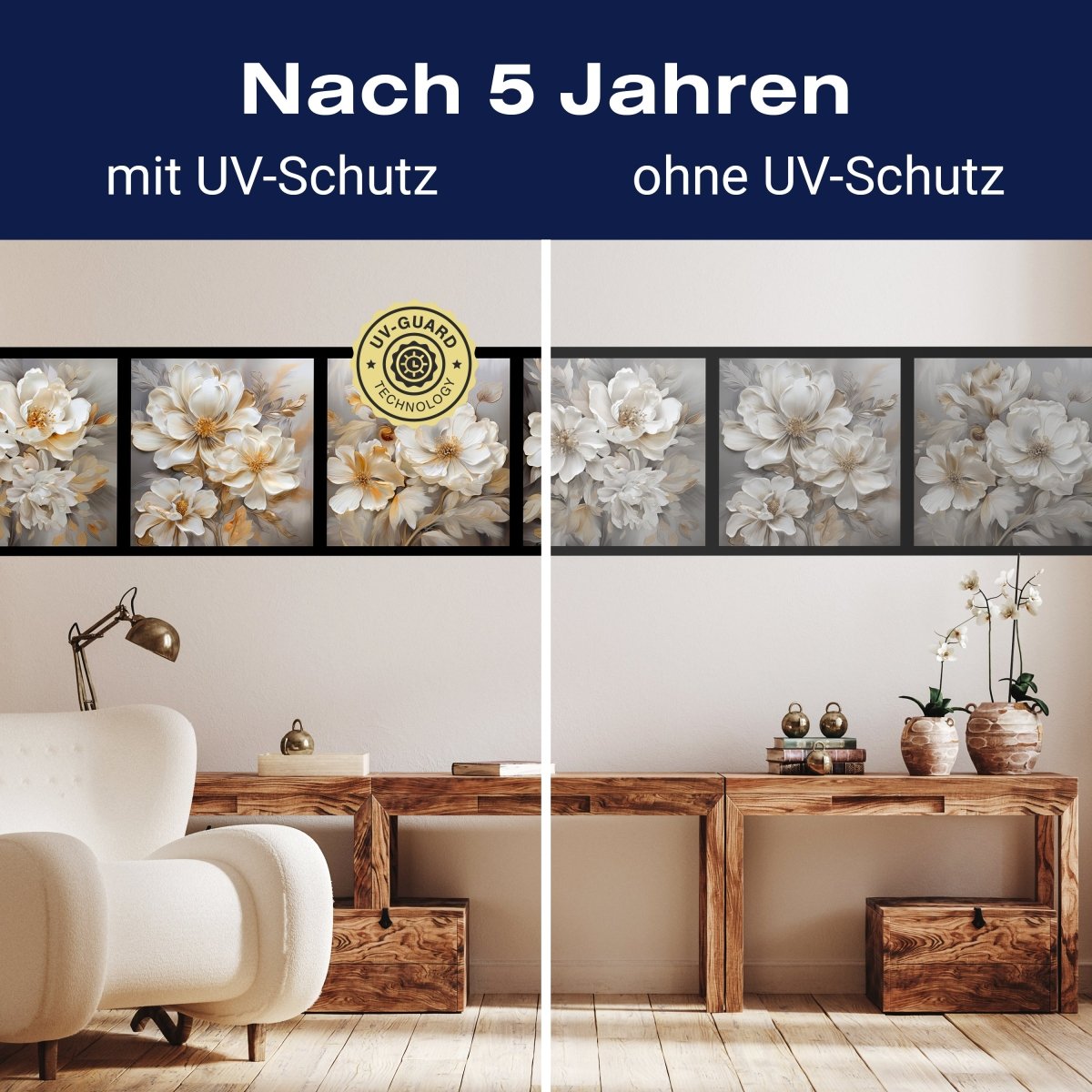 Panorama-Fototapete weiße Blüten, Collage M0019 - Bild 9 Panorama-Fototapete weiße Blüten, Collage M0019 - Bild 9