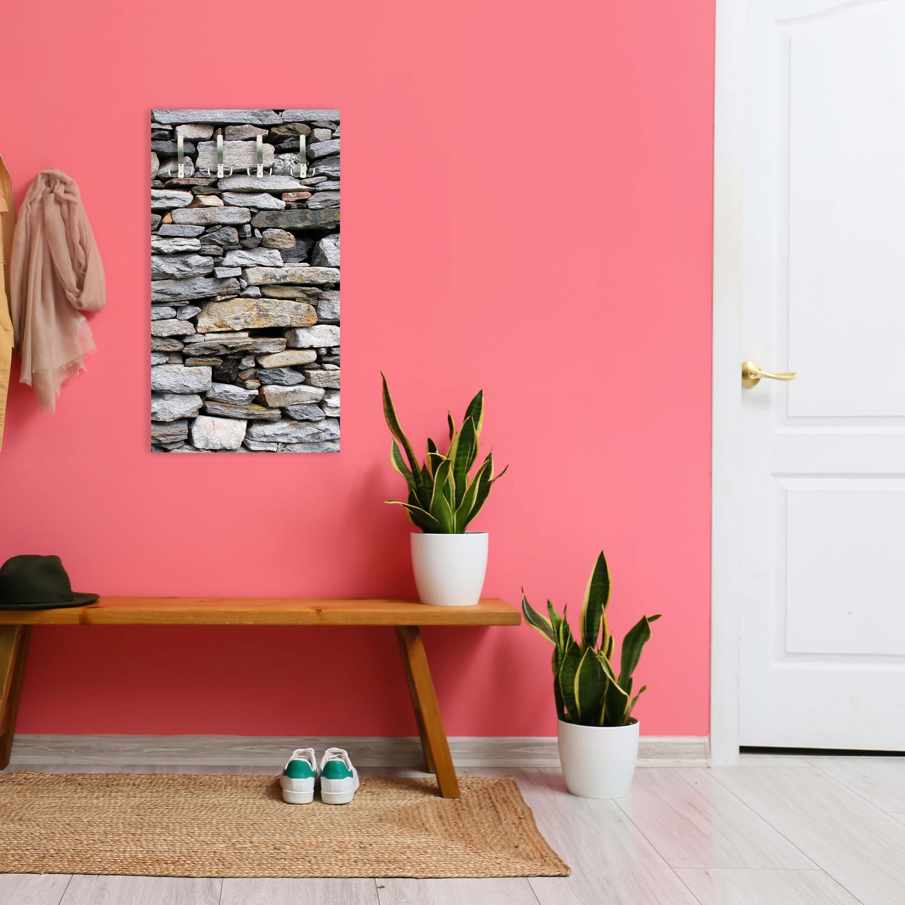 Garderobe Steinmauer Grau M0022 entdecken - Bild 5 Garderobe Steinmauer Grau M0022 entdecken - Bild 5