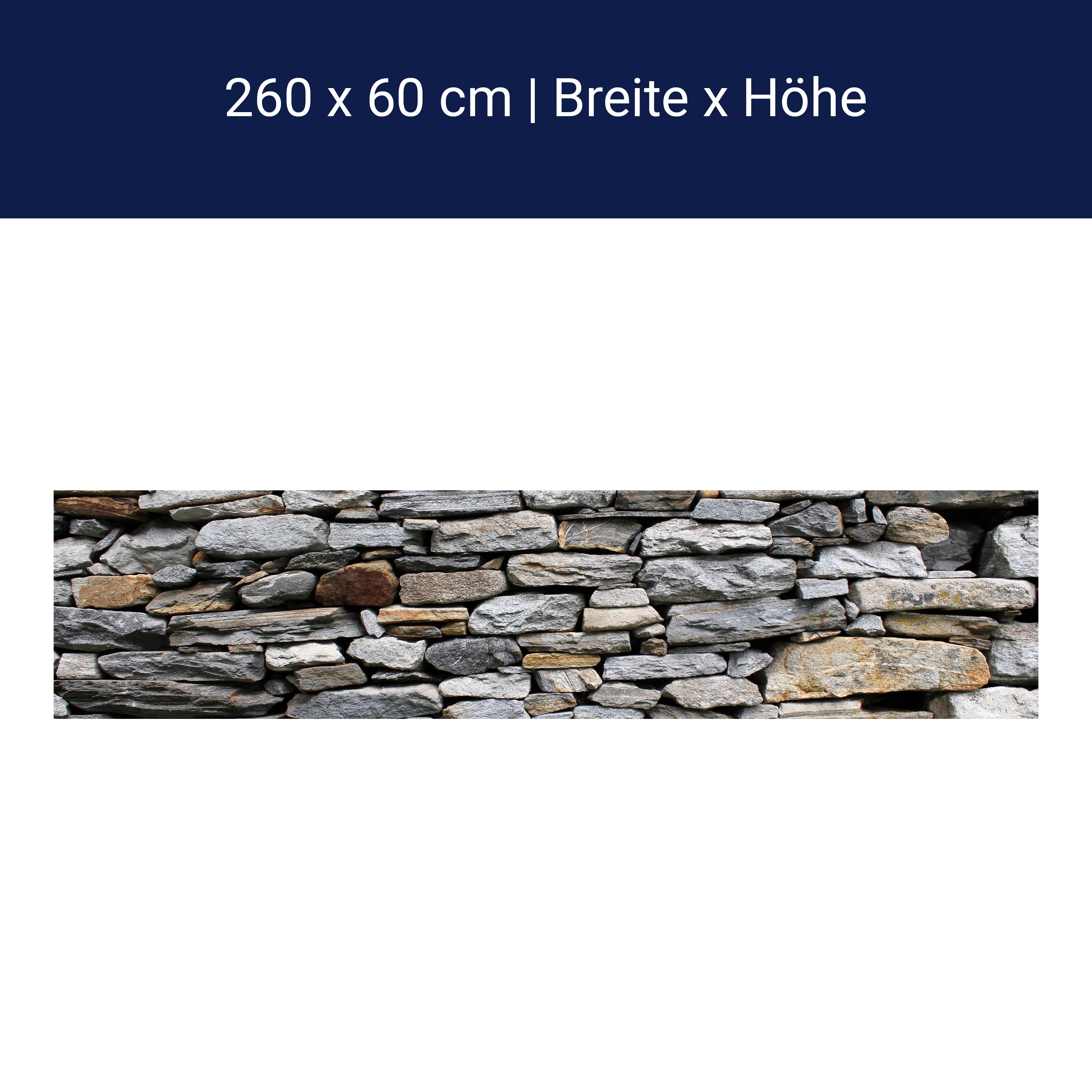 Küchenrückwand Steinmauer Grau M0022 Küchenrückwand Steinmauer Grau M0022