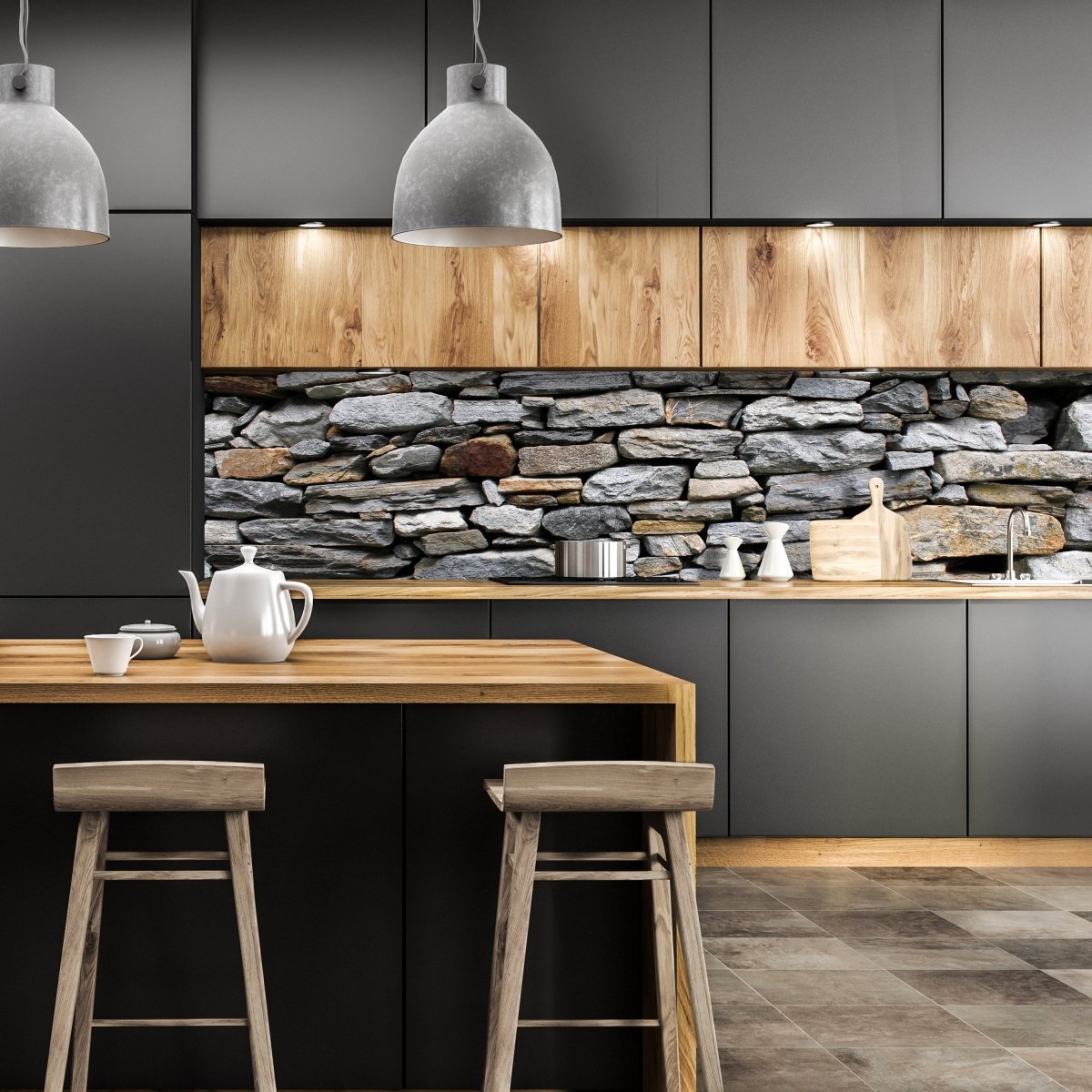 Küchenrückwand Steinmauer Grau M0022 entdecken - Bild 1 Küchenrückwand Steinmauer Grau M0022 entdecken - Bild 1