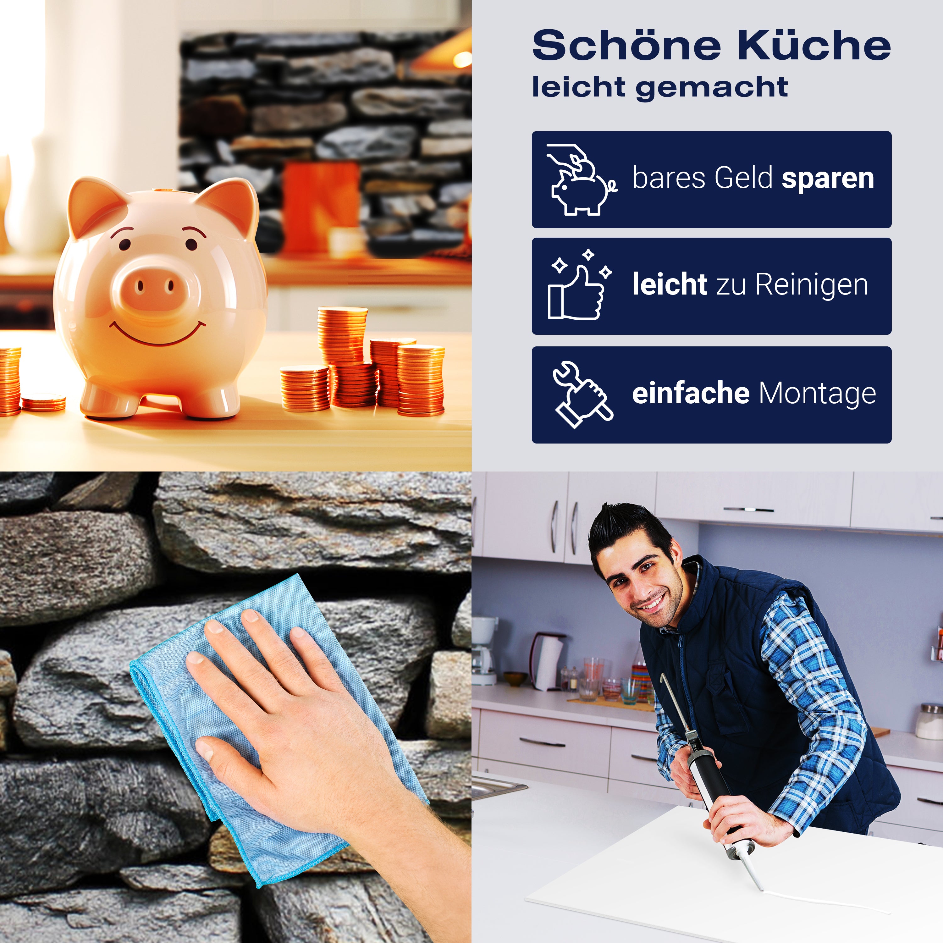 Küchenrückwand Steinmauer Grau M0022 entdecken - Bild 7 Küchenrückwand Steinmauer Grau M0022 entdecken - Bild 7