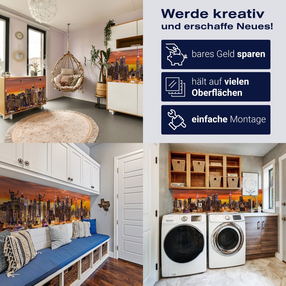 Panorama-Fototapete New York bei Sonnenuntergang M0022 - Bild 7 Panorama-Fototapete New York bei Sonnenuntergang M0022 - Bild 7