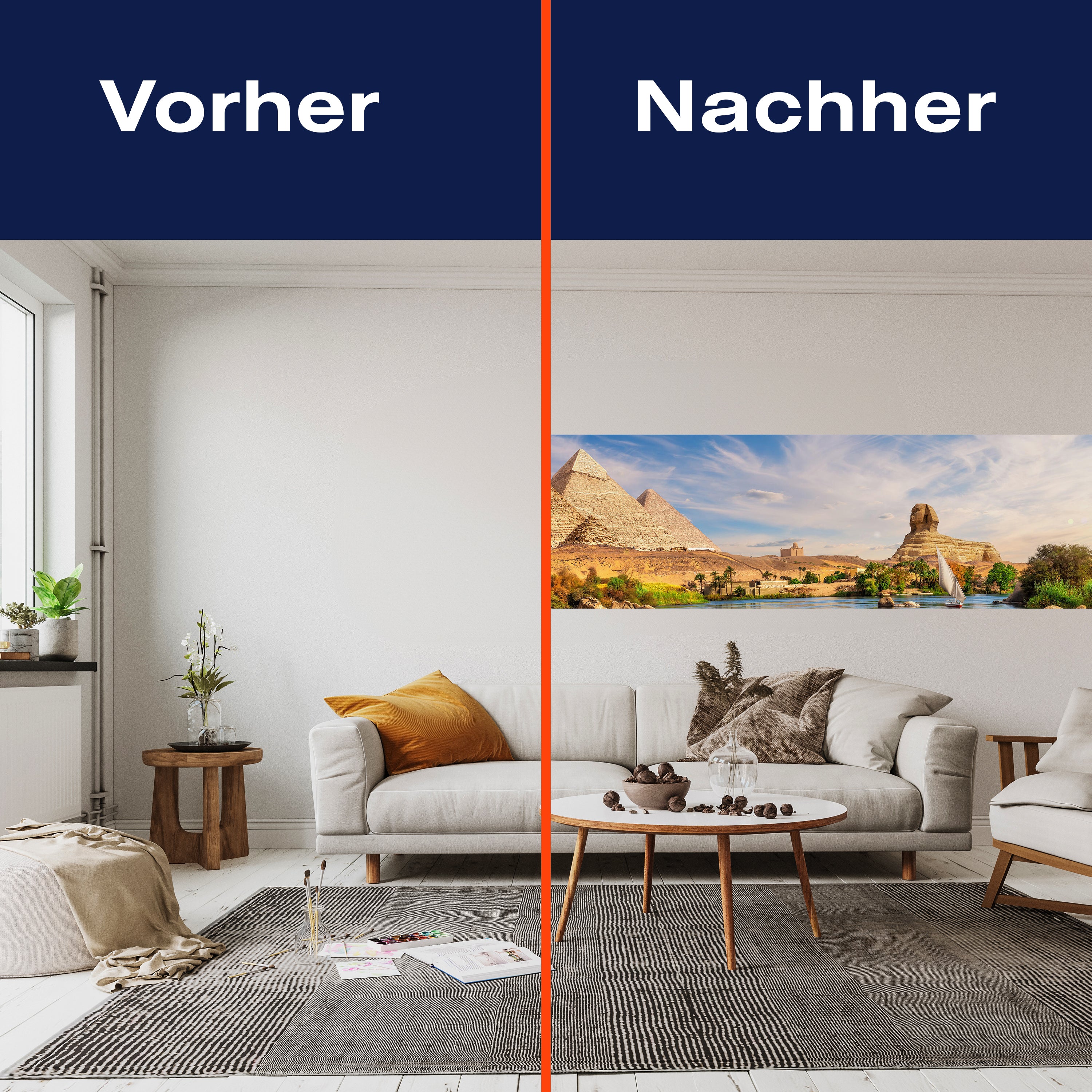 Panorama-Fototapete Pyramiden, Sphinx, Gizey M0023 - Bild 3 Panorama-Fototapete Pyramiden, Sphinx, Gizey M0023 - Bild 3