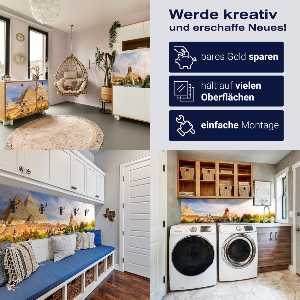 Panorama-Fototapete Pyramiden, Sphinx, Gizey M0023 - Bild 7 Panorama-Fototapete Pyramiden, Sphinx, Gizey M0023 - Bild 7