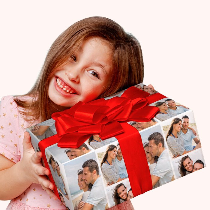 Geschenkpapier personalisiert Geschenkpapier 4 Fotos Quadrat Rechteck - Bild 2 Geschenkpapier personalisiert Geschenkpapier 4 Fotos Quadrat Rechteck - Bild 2