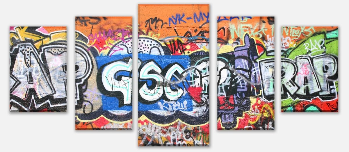 Leinwandbild Mehrteiler Graffiti 1 M0025 entdecken - Bild 1 Leinwandbild Mehrteiler Graffiti 1 M0025 entdecken - Bild 1