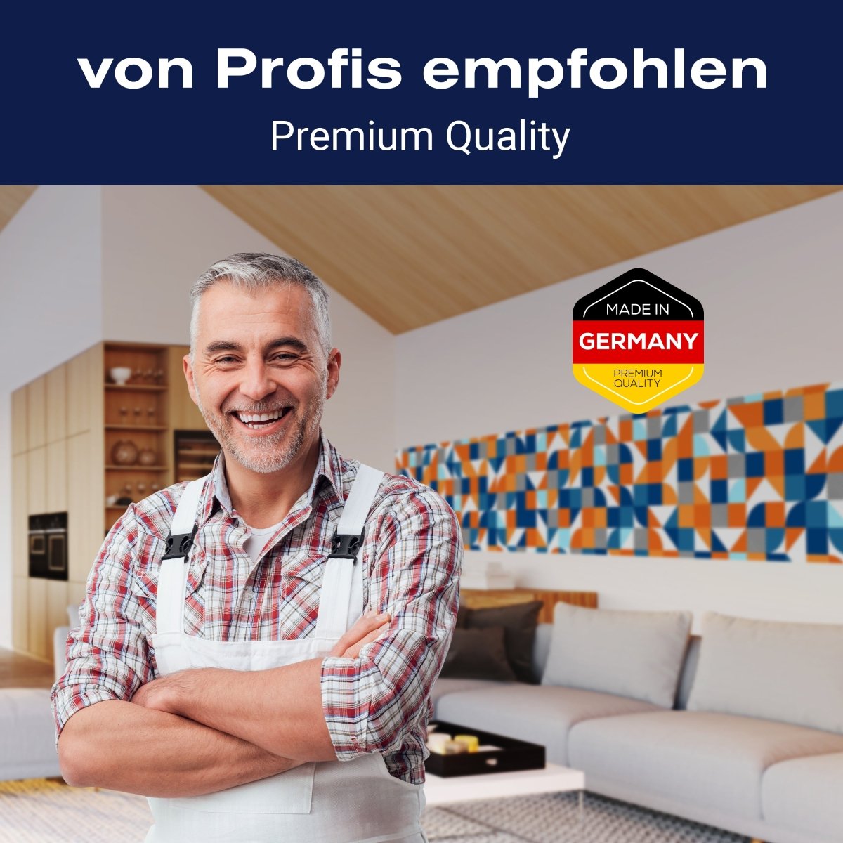 Panorama-Fototapete buntes Muster, Abstrakt M0026 - Bild 5 Panorama-Fototapete buntes Muster, Abstrakt M0026 - Bild 5