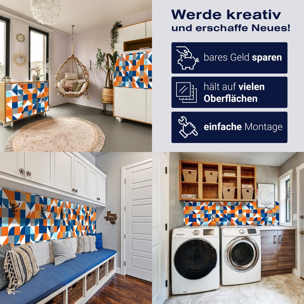 Panorama-Fototapete buntes Muster, Abstrakt M0026 - Bild 7 Panorama-Fototapete buntes Muster, Abstrakt M0026 - Bild 7