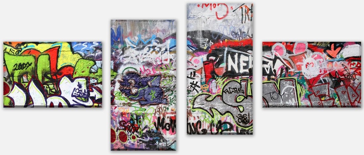 Leinwandbild Mehrteiler Graffiti 3 M0027 Leinwandbild Mehrteiler Graffiti 3 M0027