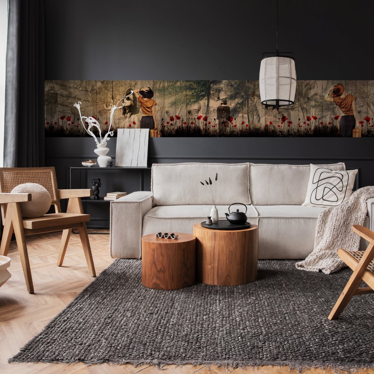 Panorama-Fototapete Vintage, Reisen, Palmen M0030 - Bild 2 Panorama-Fototapete Vintage, Reisen, Palmen M0030 - Bild 2