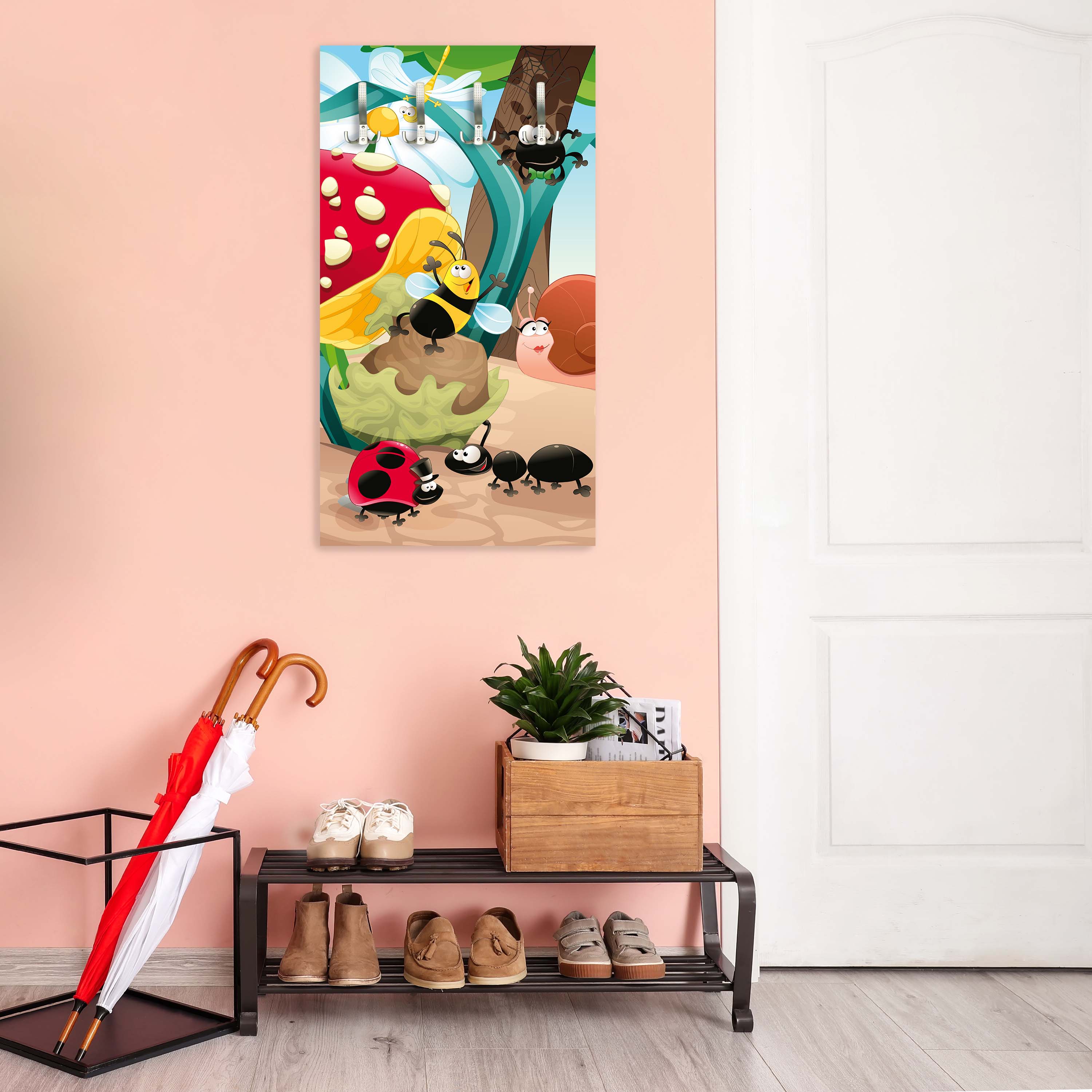 Garderobe Waldinsekten M0031 entdecken - Bild 3 Garderobe Waldinsekten M0031 entdecken - Bild 3