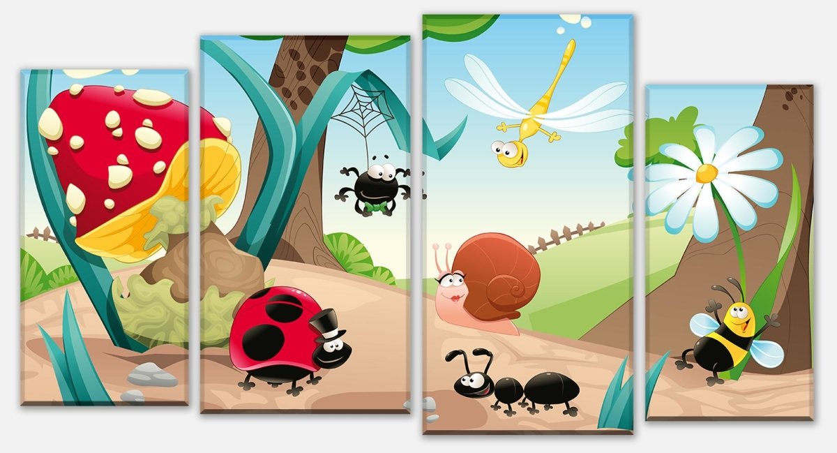 Leinwandbild Mehrteiler Waldinsekten M0031 Leinwandbild Mehrteiler Waldinsekten M0031
