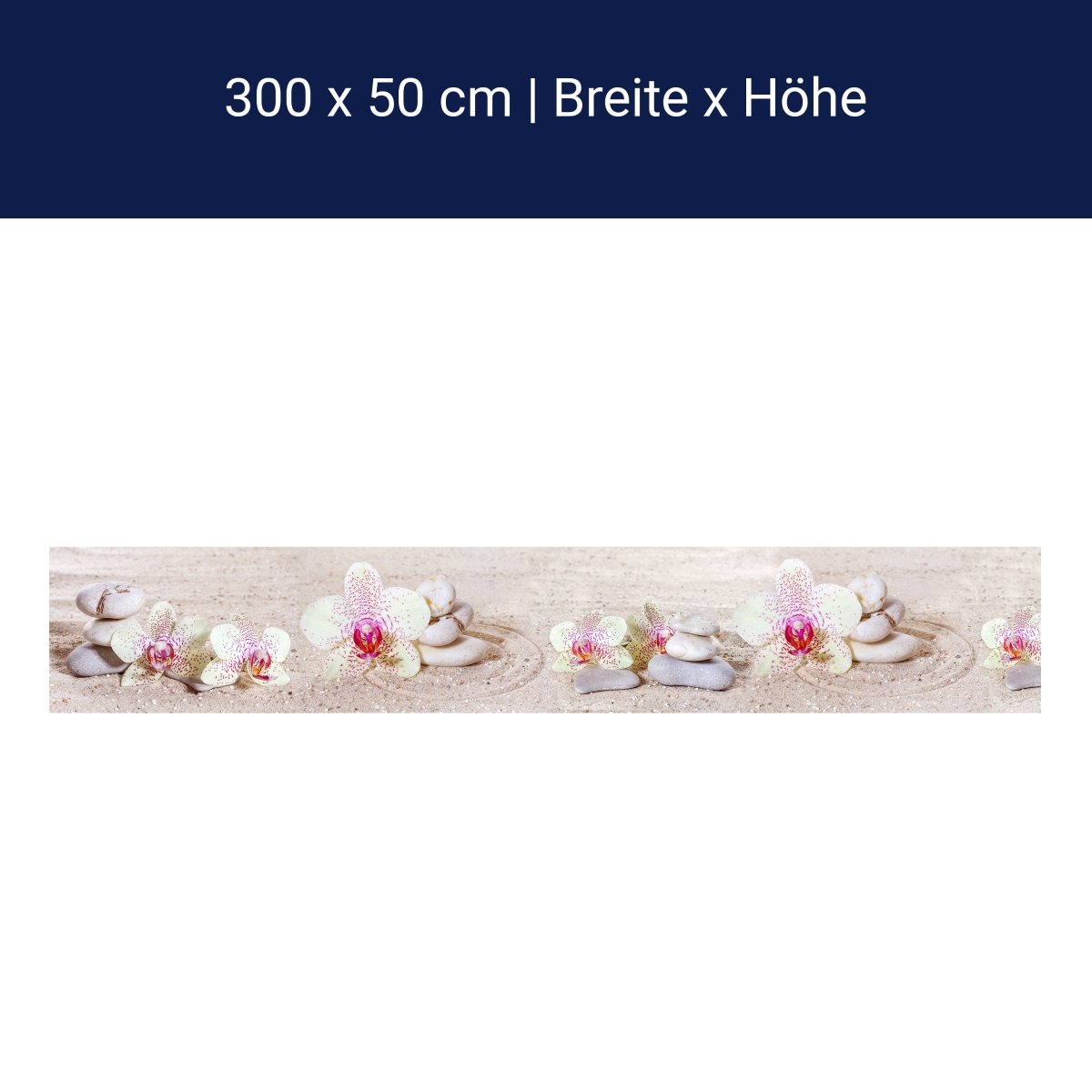 Panorama-Fototapete Zen Orchideen M0031 Panorama-Fototapete Zen Orchideen M0031