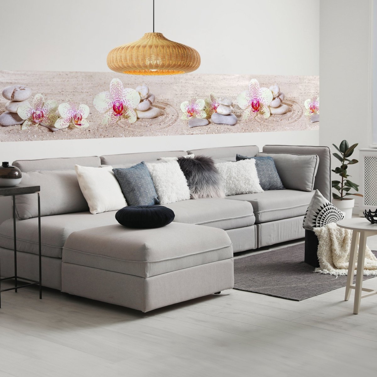 Panorama-Fototapete Zen Orchideen M0031 - Bild 1 Panorama-Fototapete Zen Orchideen M0031 - Bild 1