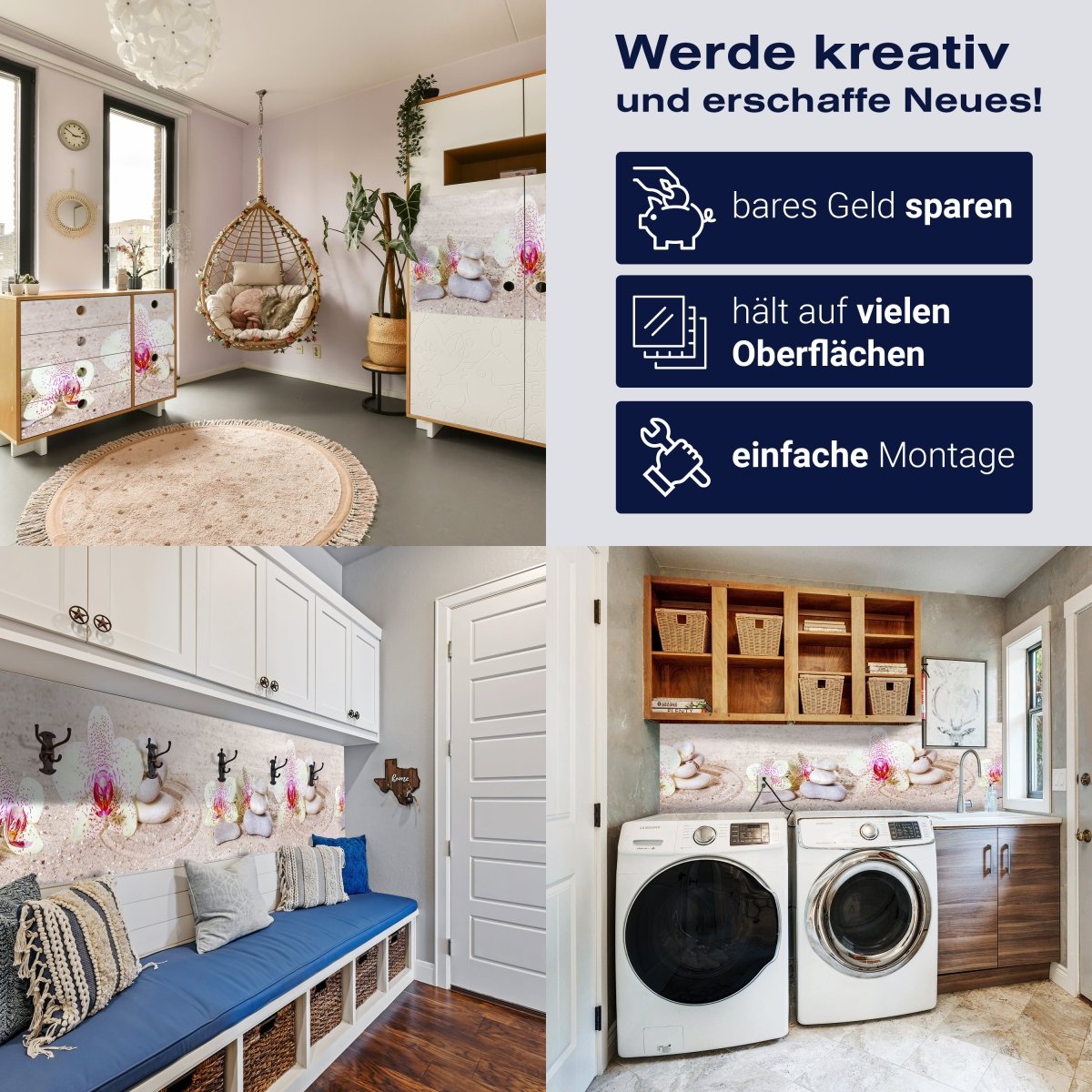 Panorama-Fototapete Zen Orchideen M0031 - Bild 7 Panorama-Fototapete Zen Orchideen M0031 - Bild 7