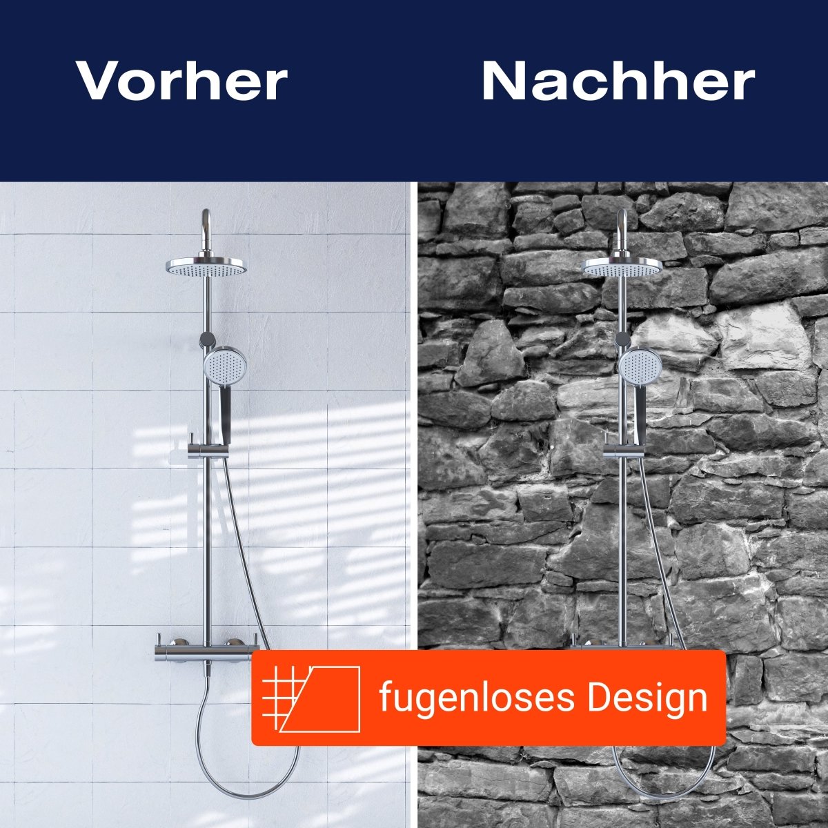 Duschwand Natursteinmaur Grau M0034 entdecken - Bild 9 Duschwand Natursteinmaur Grau M0034 entdecken - Bild 9