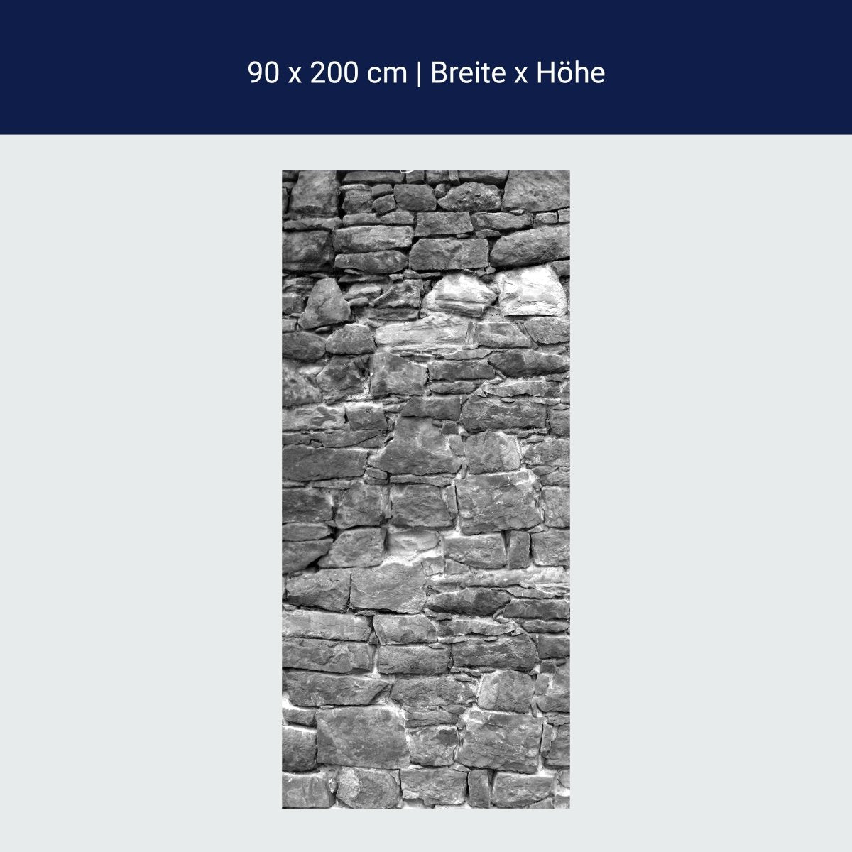 Duschwand Natursteinmaur Grau M0034 Duschwand Natursteinmaur Grau M0034