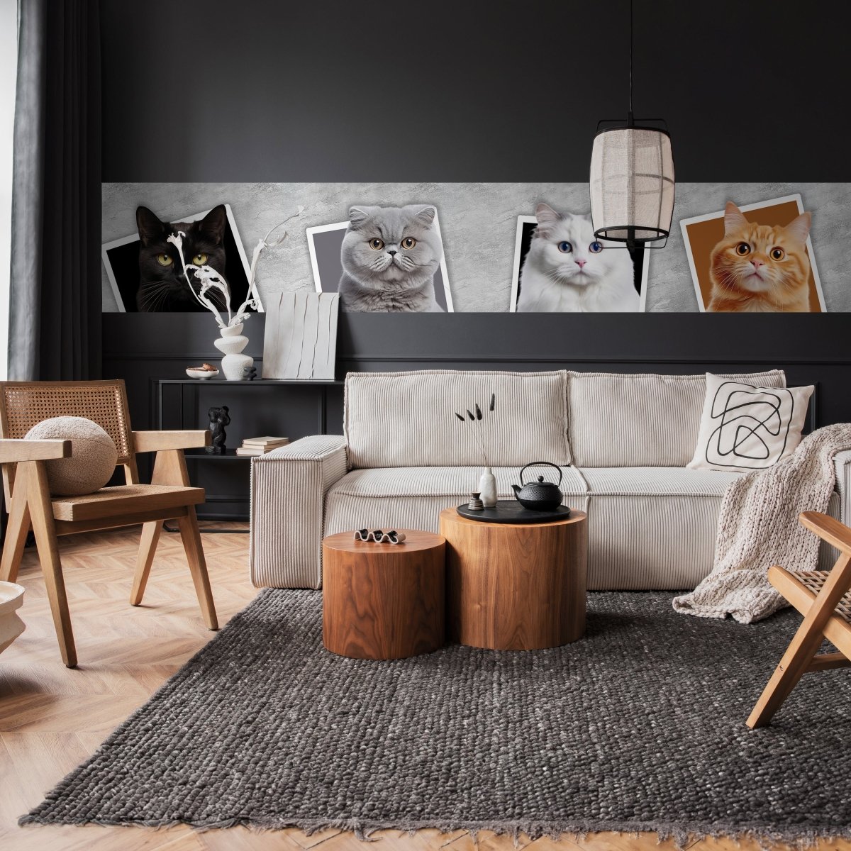 Panorama-Fototapete Katzen Collage M0034 - Bild 2 Panorama-Fototapete Katzen Collage M0034 - Bild 2