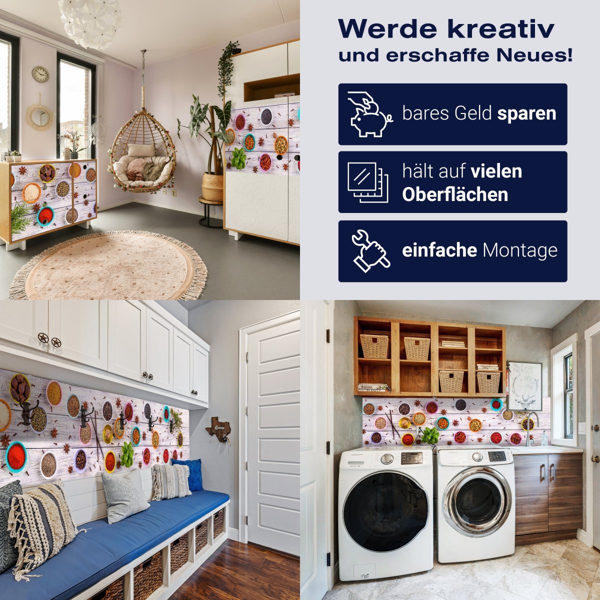 Panorama-Fototapete Bunte Gewürze M0037 - Bild 7 Panorama-Fototapete Bunte Gewürze M0037 - Bild 7