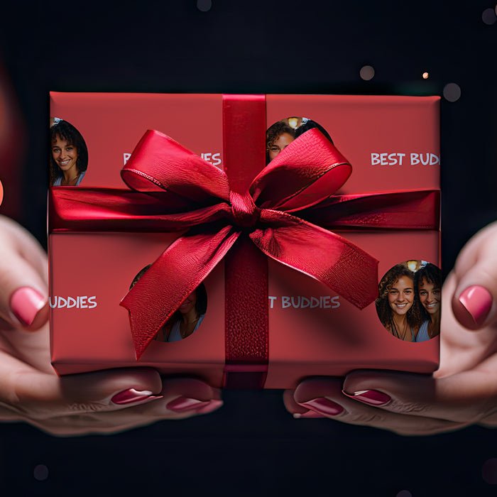 Geschenkpapier personalisiert Geschenkpapier rot Foto Text M0040 - Bild 4 Geschenkpapier personalisiert Geschenkpapier rot Foto Text M0040 - Bild 4