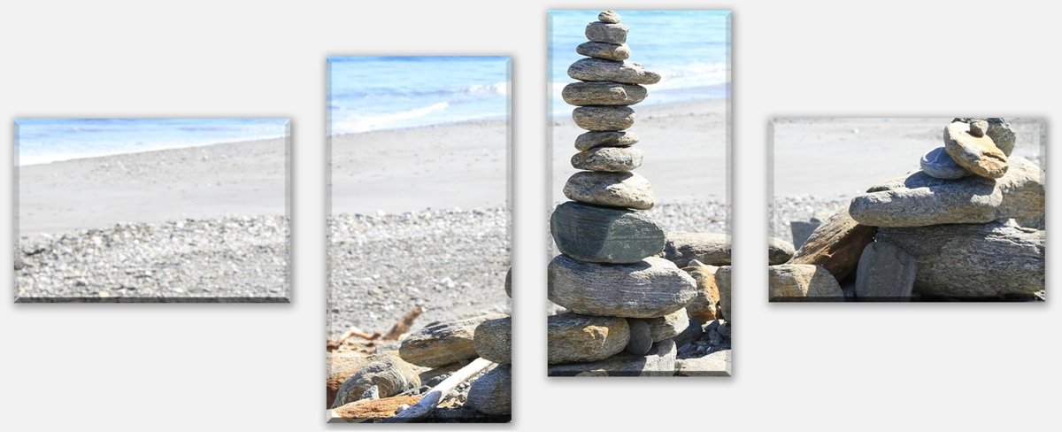 Leinwandbild Mehrteiler Steinturm M0040 Leinwandbild Mehrteiler Steinturm M0040