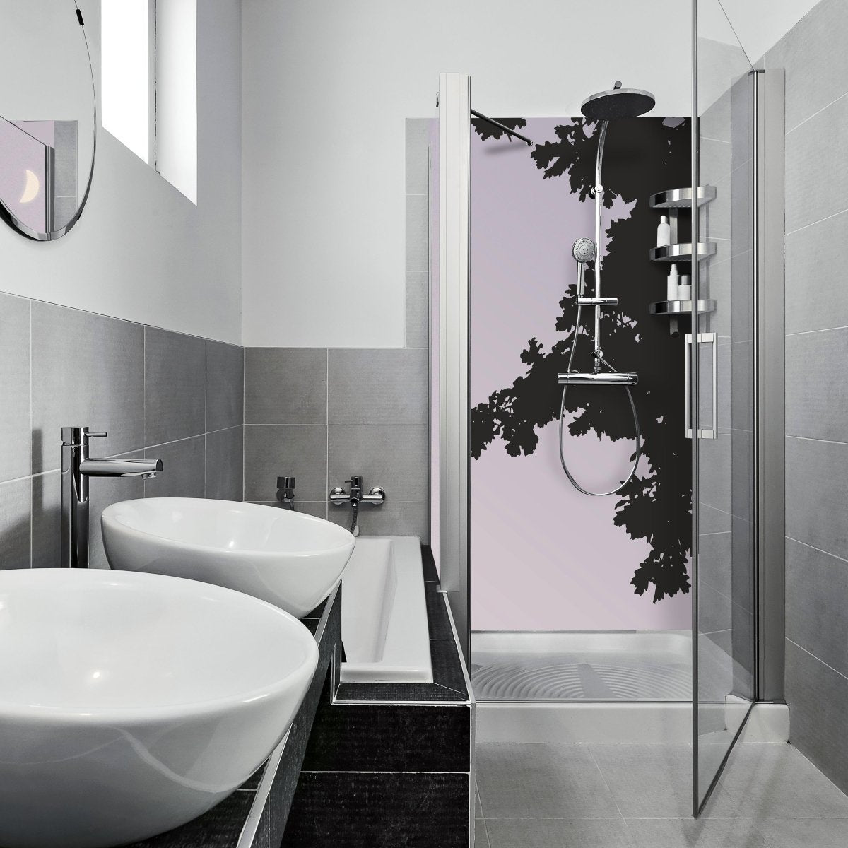 Duschwand Schatten der Nacht M0043 entdecken - Bild 1 Duschwand Schatten der Nacht M0043 entdecken - Bild 1