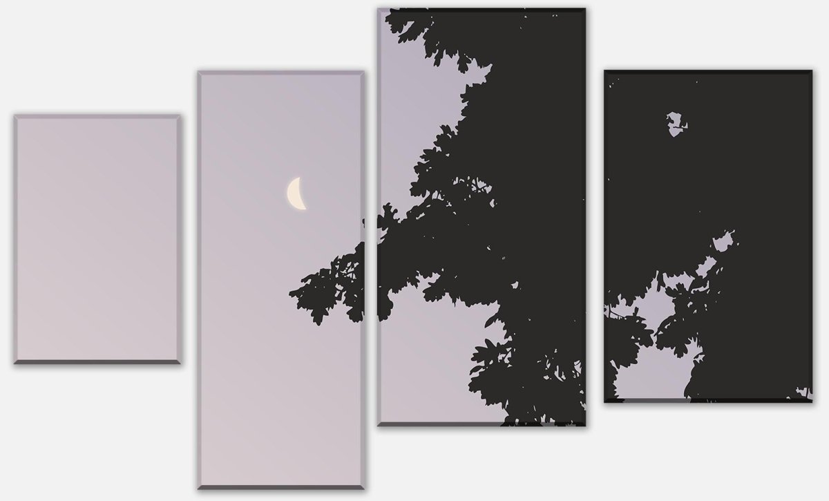 Leinwandbild Mehrteiler Schatten der Nacht M0043 Leinwandbild Mehrteiler Schatten der Nacht M0043