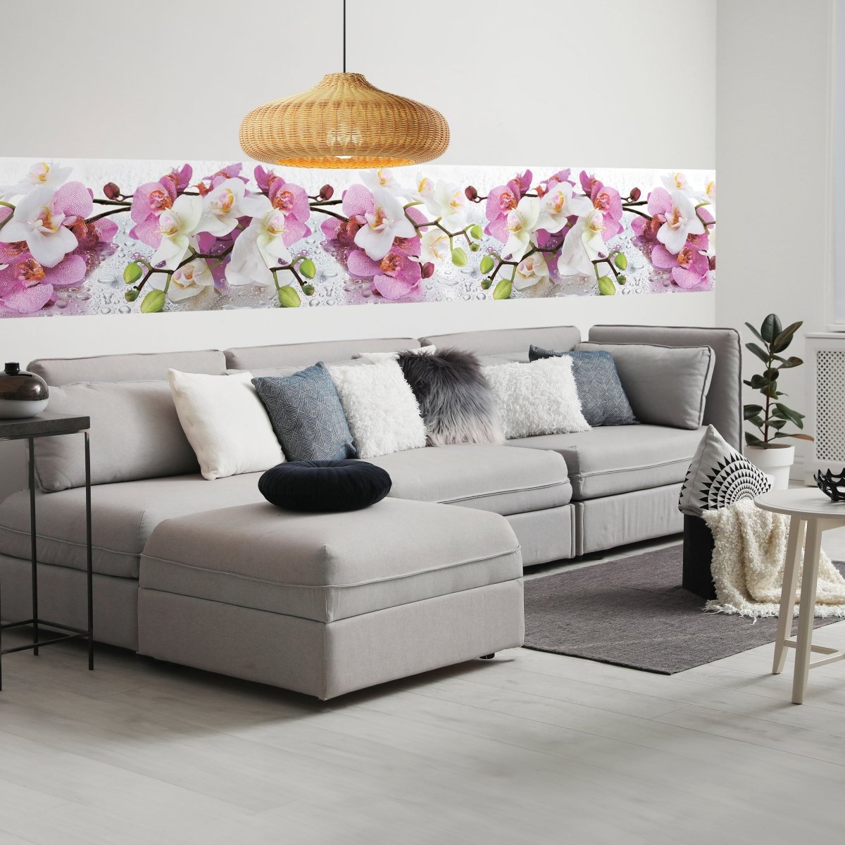 Panorama-Fototapete Orchideen, Blumen M0043 - Bild 1 Panorama-Fototapete Orchideen, Blumen M0043 - Bild 1