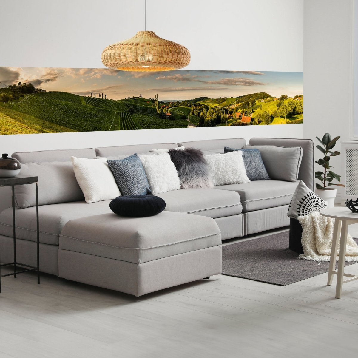 Panorama-Fototapete Idyllisches Weingut M0044 - Bild 1 Panorama-Fototapete Idyllisches Weingut M0044 - Bild 1