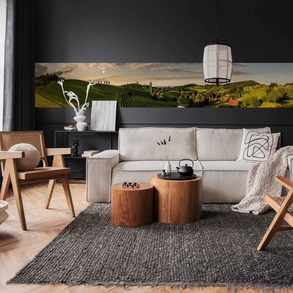 Panorama-Fototapete Idyllisches Weingut M0044 - Bild 2 Panorama-Fototapete Idyllisches Weingut M0044 - Bild 2