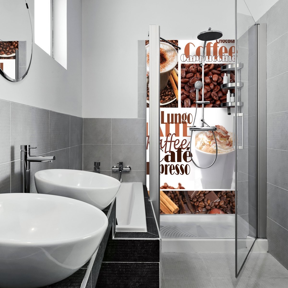 Duschwand Kaffee M0047 entdecken - Bild 1 Duschwand Kaffee M0047 entdecken - Bild 1