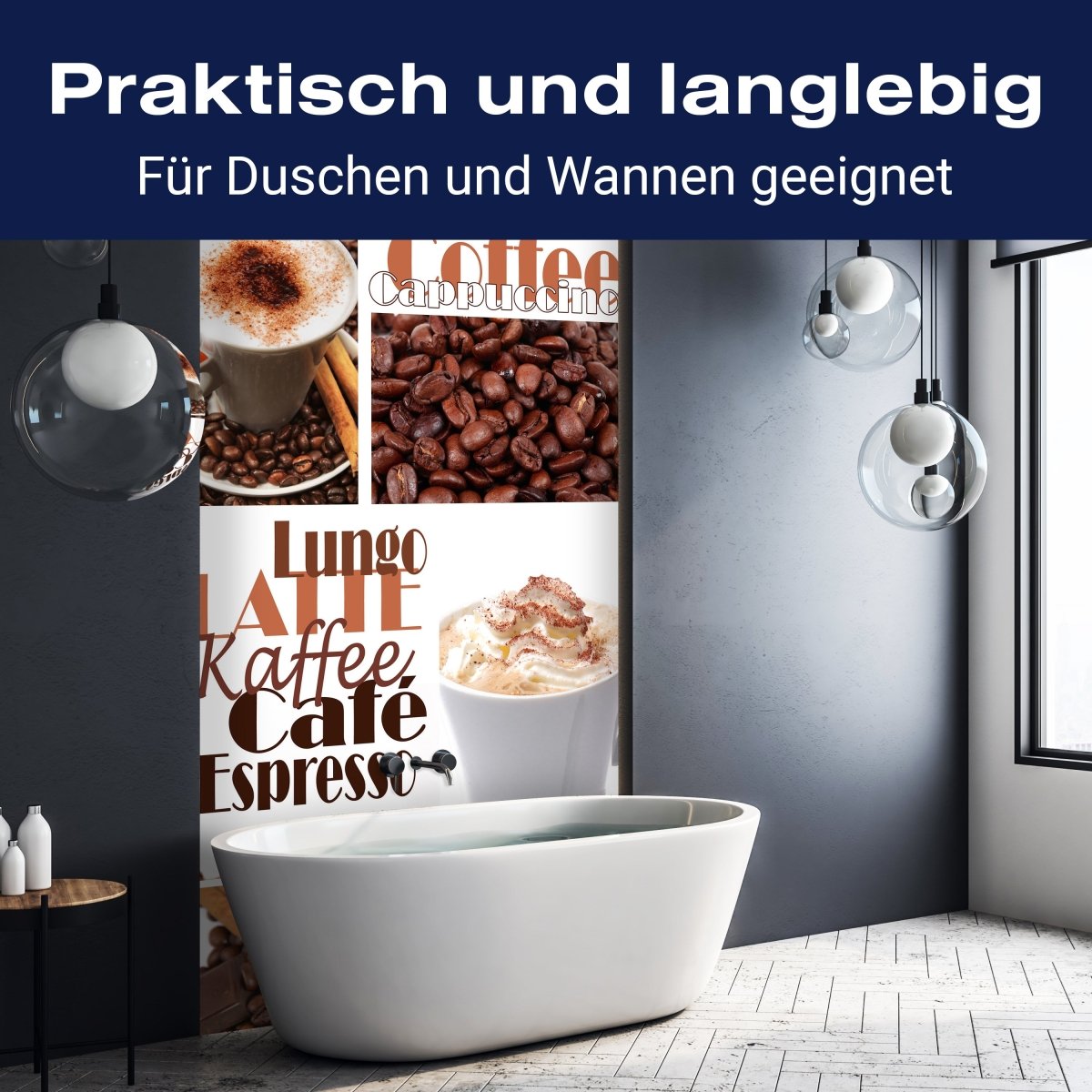 Duschwand Kaffee M0047 entdecken - Bild 3 Duschwand Kaffee M0047 entdecken - Bild 3