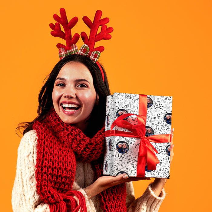 Geschenkpapier personalisiert Geschenkpapier Weihnachten Stechpalme grau Foto M0047 - Bild 2 Geschenkpapier personalisiert Geschenkpapier Weihnachten Stechpalme grau Foto M0047 - Bild 2