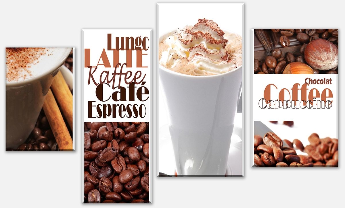Leinwandbild Mehrteiler Kaffee M0047 Leinwandbild Mehrteiler Kaffee M0047