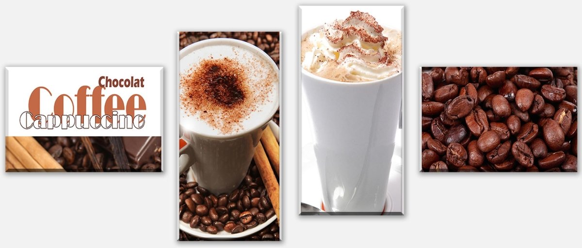 Leinwandbild Mehrteiler Kaffee M0047 Leinwandbild Mehrteiler Kaffee M0047