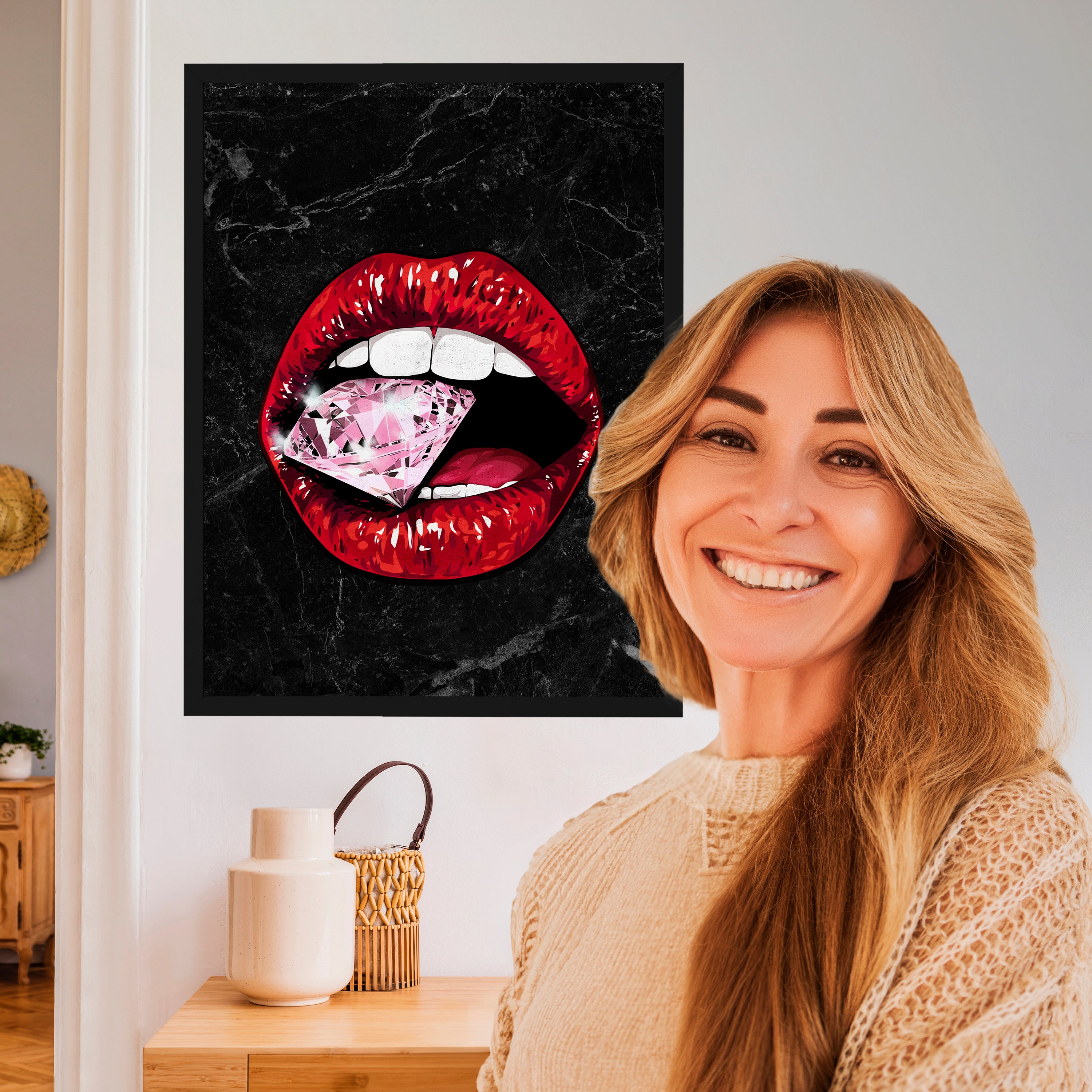 wandmotiv24 Poster, Poster - Lippen - M0048 - Bild 2 wandmotiv24 Poster, Poster - Lippen - M0048 - Bild 2