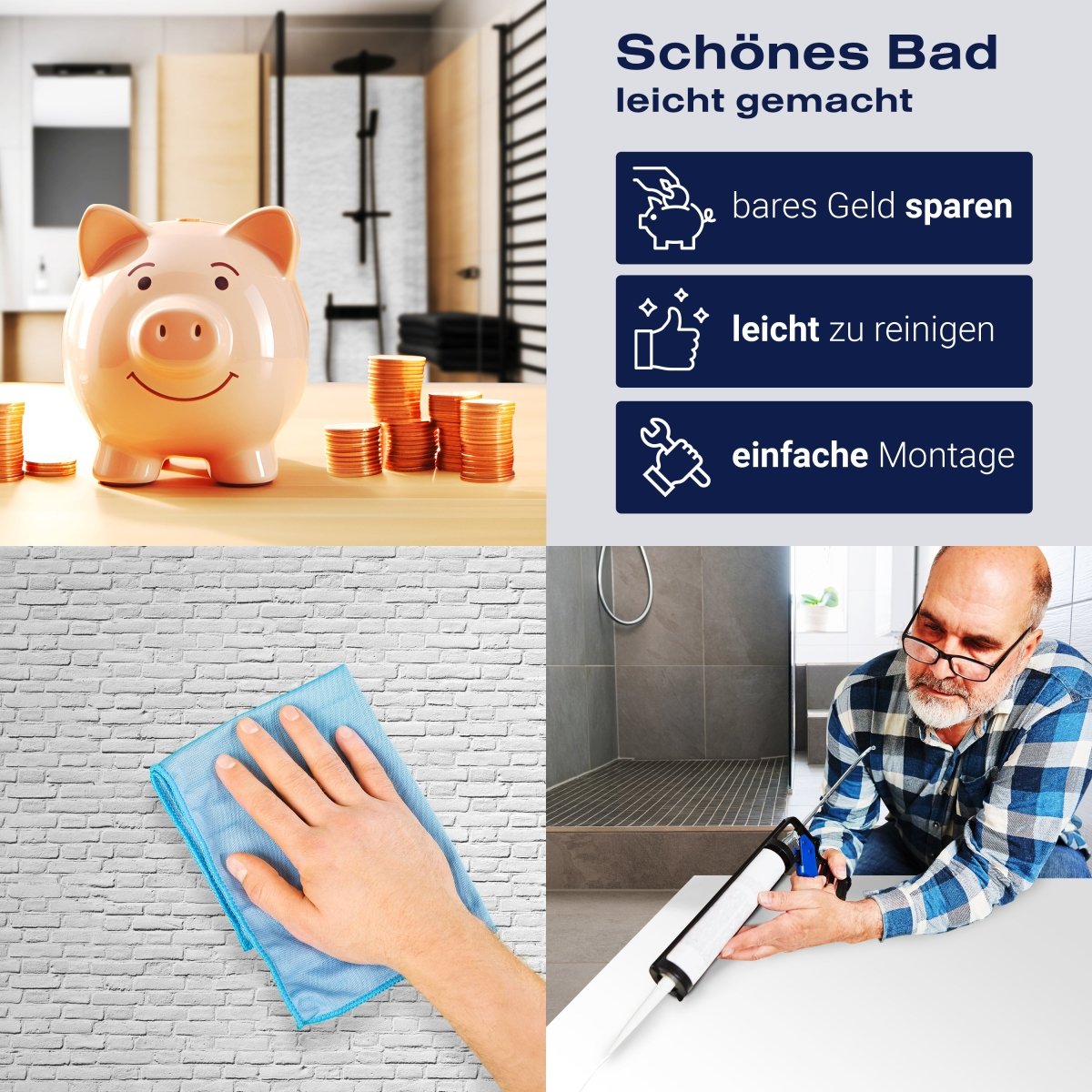 Duschwand weisser Backstein M0050 entdecken - Bild 7 Duschwand weisser Backstein M0050 entdecken - Bild 7