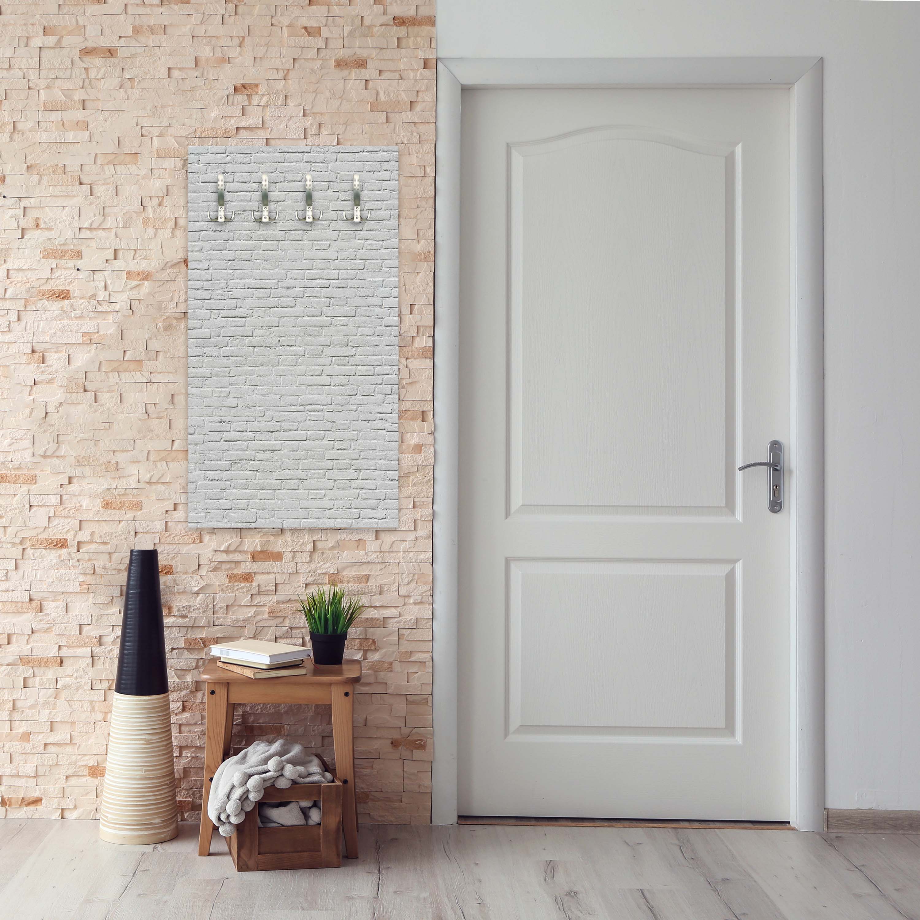 Garderobe weisser Backstein M0050 entdecken - Bild 5 Garderobe weisser Backstein M0050 entdecken - Bild 5