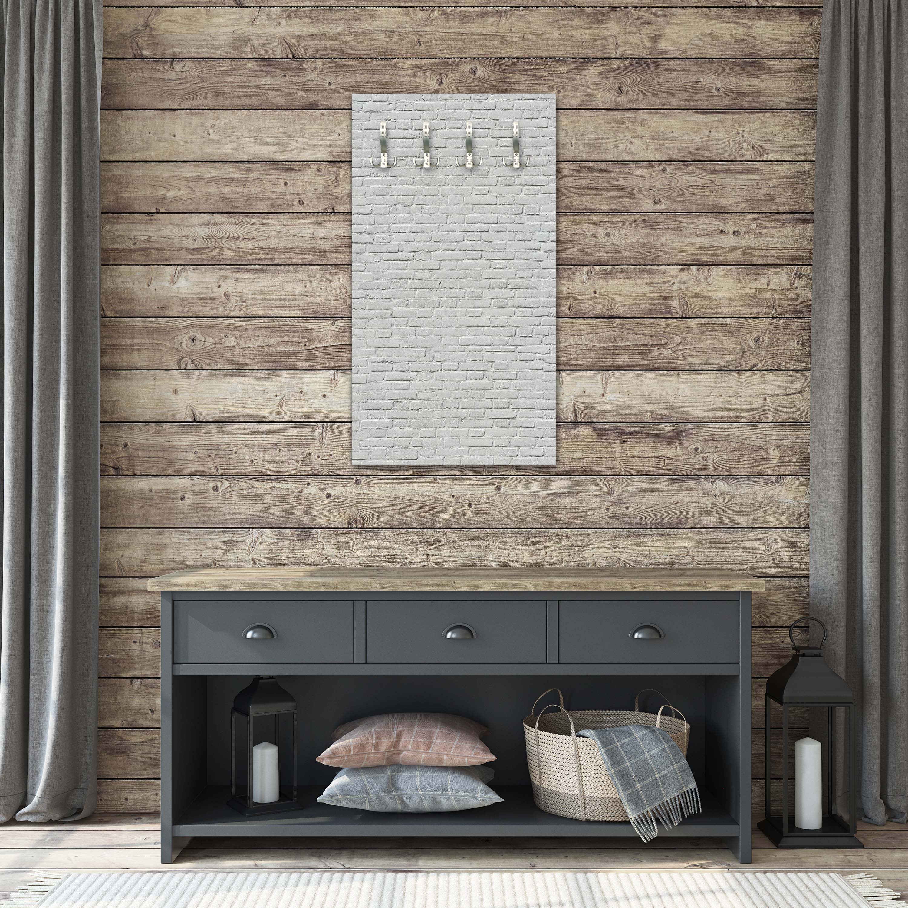 Garderobe weisser Backstein M0050 entdecken - Bild 6 Garderobe weisser Backstein M0050 entdecken - Bild 6