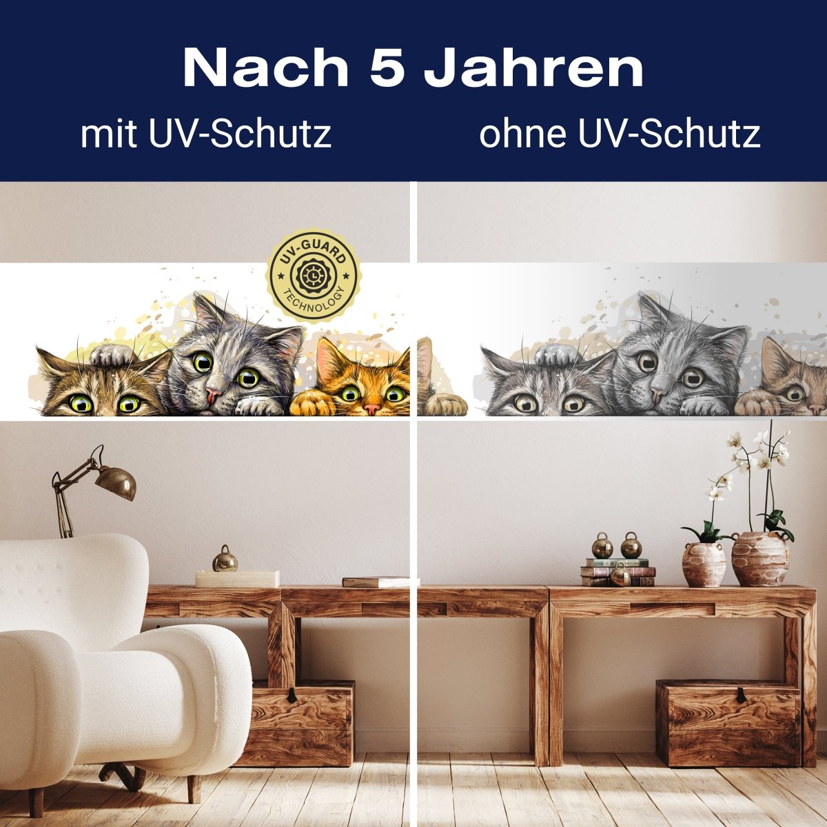 Panorama-Fototapete Katzen Illustration M0050 - Bild 9 Panorama-Fototapete Katzen Illustration M0050 - Bild 9