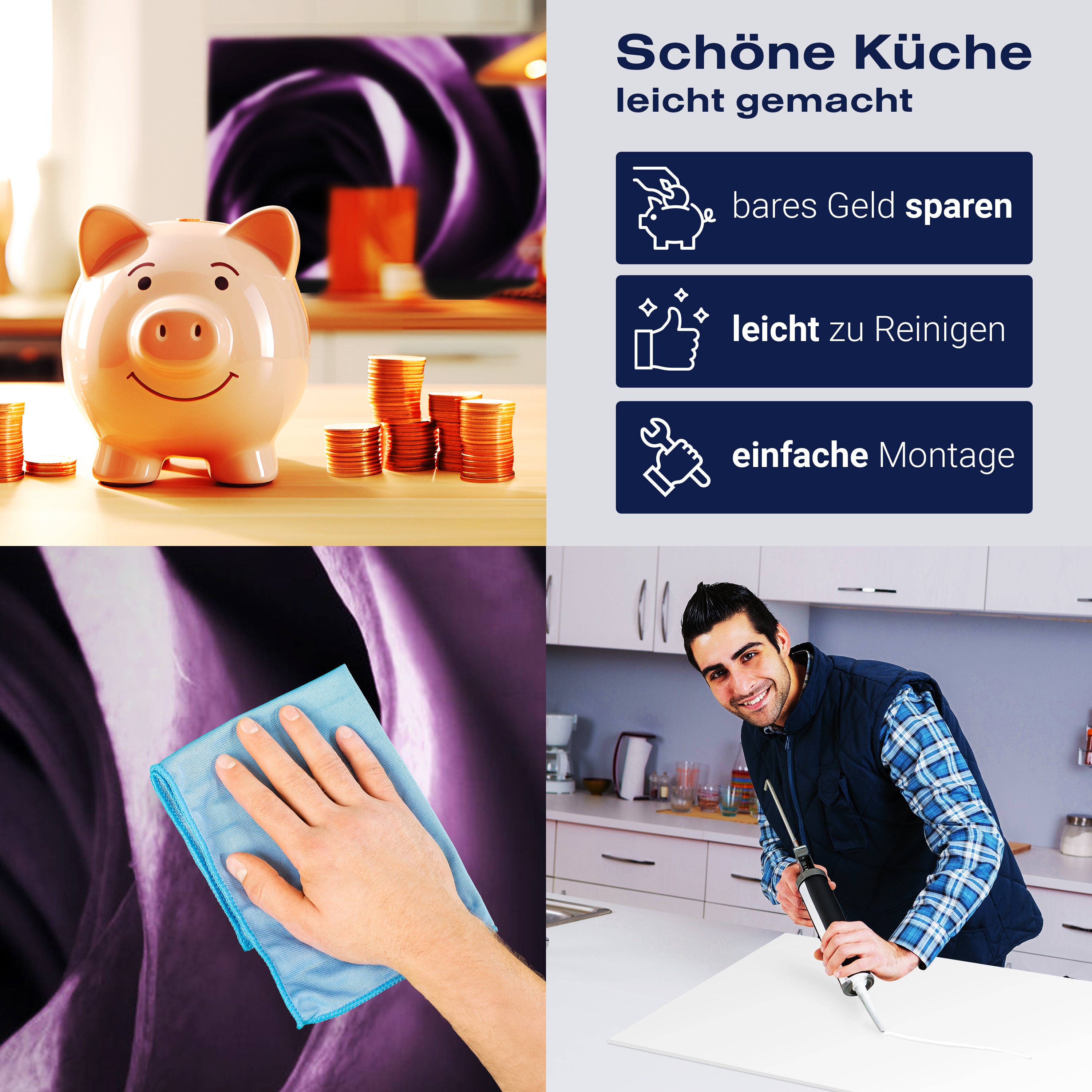 Küchenrückwand violette Rose M0051 entdecken - Bild 7 Küchenrückwand violette Rose M0051 entdecken - Bild 7