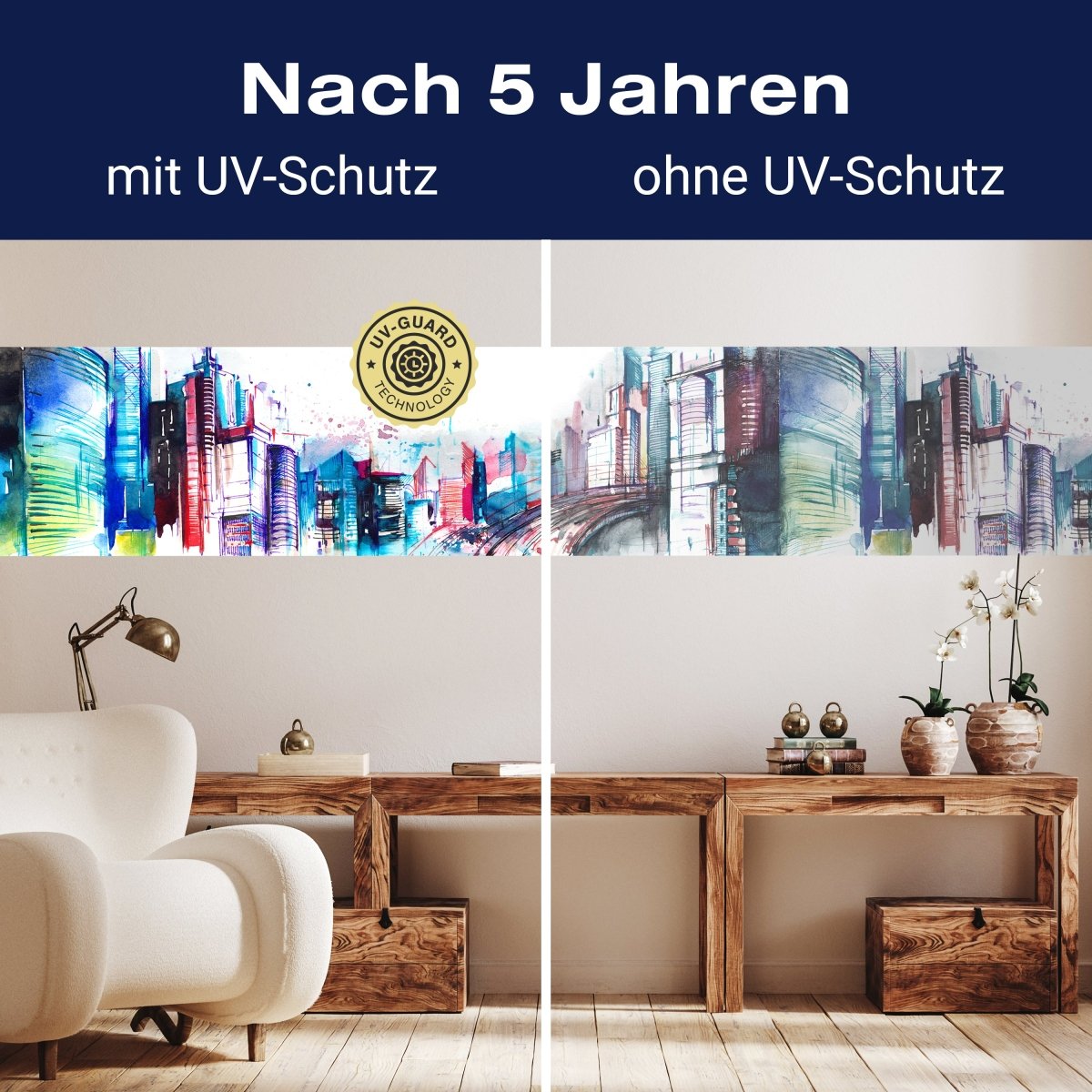 Panorama-Fototapete Abstrakte Aquarell Stadt M0052 - Bild 9 Panorama-Fototapete Abstrakte Aquarell Stadt M0052 - Bild 9