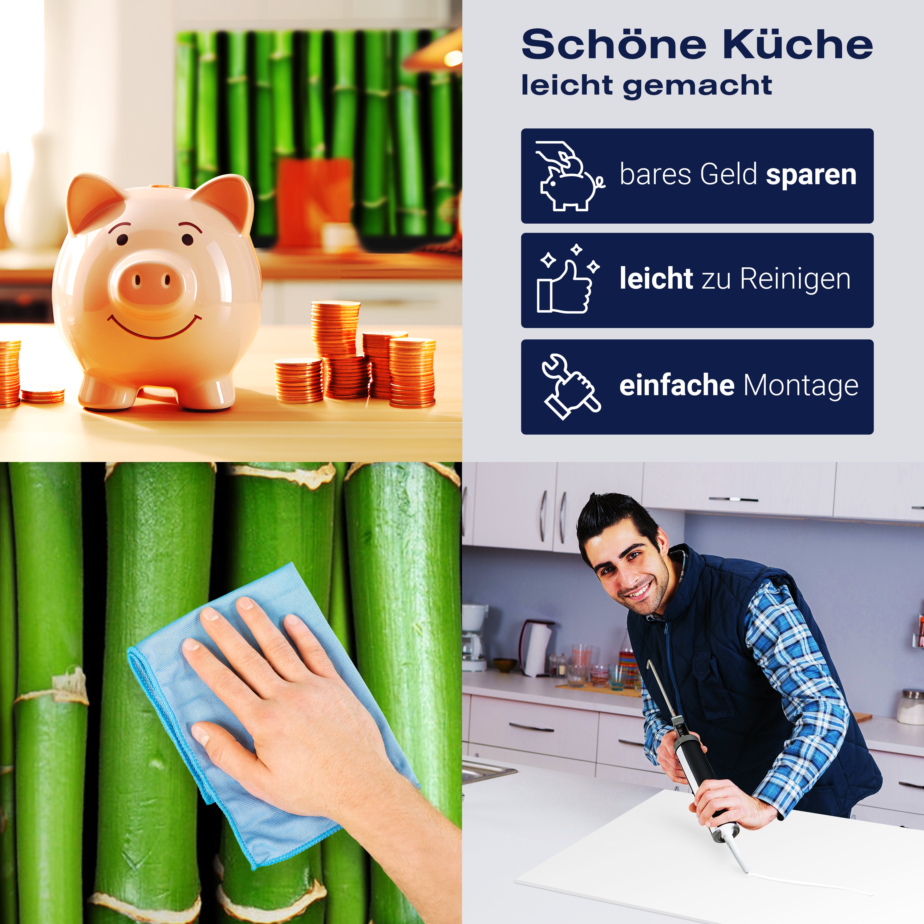 Küchenrückwand Bambuswand M0054 entdecken - Bild 7 Küchenrückwand Bambuswand M0054 entdecken - Bild 7