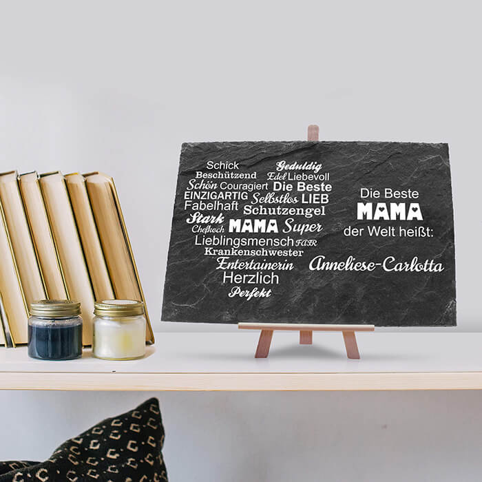 Schiefertafel Beste Mama M0056 - Bild 4 Schiefertafel Beste Mama M0056 - Bild 4