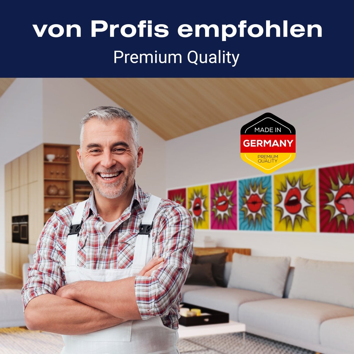 Panorama-Fototapete Pop-Art Lippen M0056 - Bild 5 Panorama-Fototapete Pop-Art Lippen M0056 - Bild 5