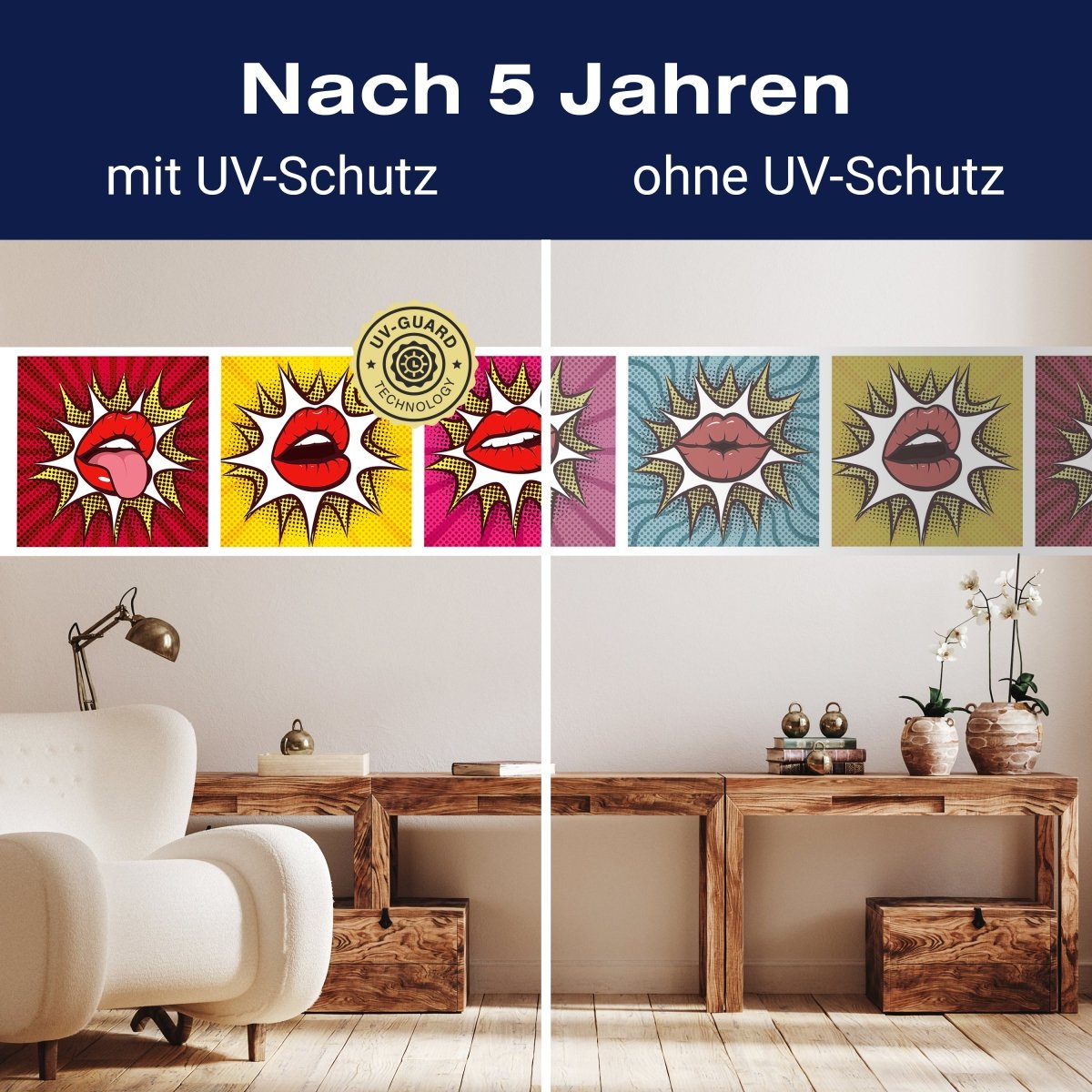 Panorama-Fototapete Pop-Art Lippen M0056 - Bild 9 Panorama-Fototapete Pop-Art Lippen M0056 - Bild 9