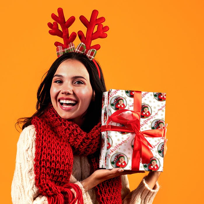 Geschenkpapier personalisiert Geschenkpapier Weihnachten Merry Christmas Foto M0057 - Bild 2 Geschenkpapier personalisiert Geschenkpapier Weihnachten Merry Christmas Foto M0057 - Bild 2