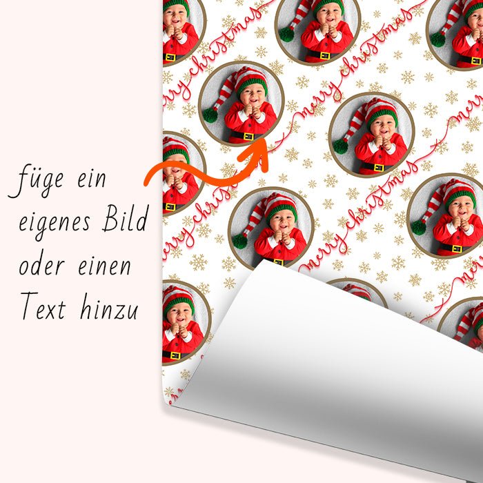 Geschenkpapier personalisiert Geschenkpapier Weihnachten Merry Christmas Foto M0057 - Bild 6 Geschenkpapier personalisiert Geschenkpapier Weihnachten Merry Christmas Foto M0057 - Bild 6