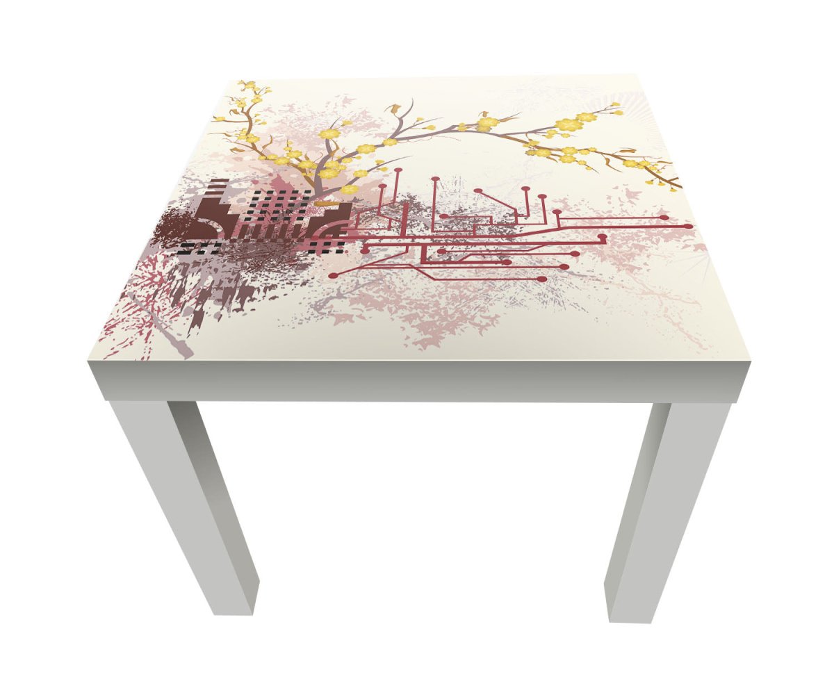 Beistelltisch Haruka Retro Blüten M0057 entdecken - Bild 1 Beistelltisch Haruka Retro Blüten M0057 entdecken - Bild 1