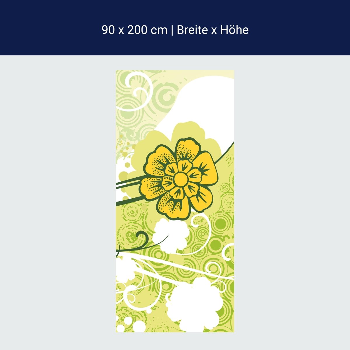 Duschwand Vanessa Retro Blüten M0058 Duschwand Vanessa Retro Blüten M0058